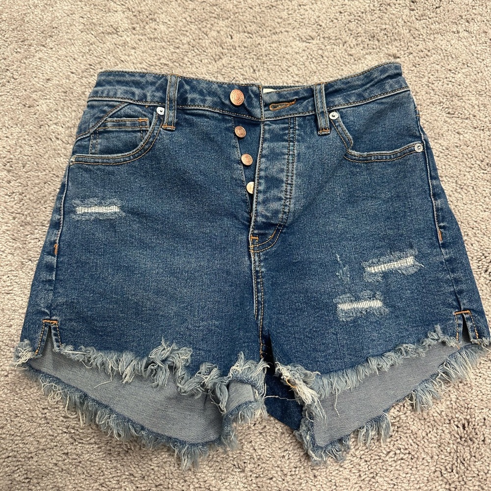 Free People CRVY vintage high rise shorts
